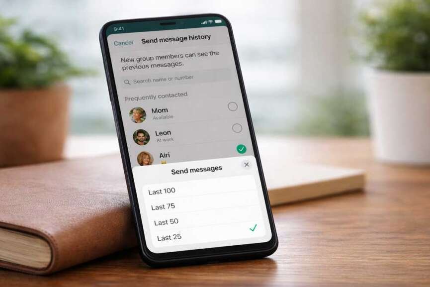 WhatsApp Group Message History Feature